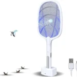 UNICASA™ 2 in 1 Electric Bug Zapper, Mosquito Killer, insect killer,USB Rechargeable Electric Fly Swatter with LED Light for Mosquitos Flies Pest Control for Indoor and Outdoor Use
