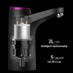 UNICASA™ Portable Water Dispenser for 5 Gallon, Food Grade Silicone Tube Will not Rust water bottle pump, USB Charging, Automatic water gallon pump for Office, Home, Camping, Kitchen, travel and etc - Image 4