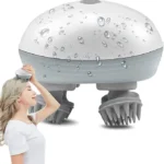 UNICASA™ Electric Scalp & Head Massager | 3 Modes for Hair Growth,Stress Relief | Head Scratcher, Waterproof with 4 Silicone Massage Heads | Scalp Massager Shampoo Brush for Men, Women, Cats & Dogs