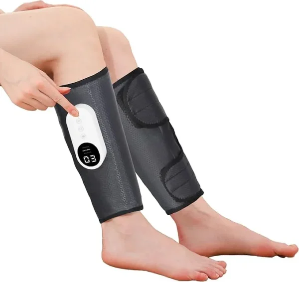 UNICASA™ Leg Massager for Circulation and Pain Relief, Air Compression with Heat, Adjustable, 3 Intensities and Modes, Easy-to-Use Muscle Relaxation, Ideal Gift (Pair)