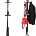 UNICASA™ Coat Rack Freestanding, Coat Tree Hat Hanger Holder 11 Hooks for Jacket Umbrella Tree Stand with Base, Entryway Furniture for Home Office Floor Hanger Organizer Metal Coat Rack