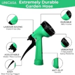 UNICASA™ 20-Meter Expandable Garden Hose Set with Thread Connectors and Sprayer - Lightweight and Durable, No-Kink with High-Performance Connectors, Lead-Free, Drinking Water Safe - Image 7