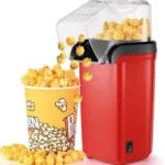 UNICASA™ Popcorn Maker, Electric Popcorn Maker Machine, 1200W Popcorn Machine with Hot Air, Ready in 2 Mins, One-button Operation, Healthy & Oil-Free, Home Made for Kids Movie Nights Parties