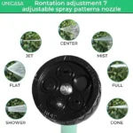 UNICASA™ 20-Meter Expandable Garden Hose Set with Thread Connectors and Sprayer - Lightweight and Durable, No-Kink with High-Performance Connectors, Lead-Free, Drinking Water Safe - Image 2