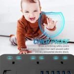UNICASA™ Power Strip with 3 Outlets, 6 Quick USB Ports, Surge Protection, and Child-Safe Design - Long Cord, Universal Socket, 6.5ft Power Cord, 2500W Circuit Breaker - Efficient Charging Station - Image 6