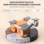 UNICASA™ New with timer Ab Abdominal Exercise Roller Elbow Support, abs roller wheel core exercise equipment, Automatic Rebound Abdominal Wheel And With timing - Image 4