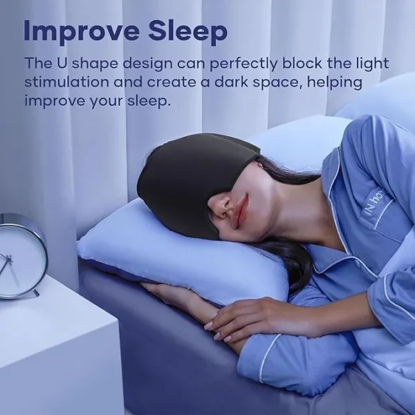 UNICASA™ Migraine Relief Cap, Migraine Headache Relief Cap Hat Mask Products, Cooling Gel Hat Head Wrap for Migraine, Tension, Stress & Puffy Eyes,Natural Therapy for Instant Headache Relief - Image 5
