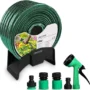 UNICASA™ 20-Meter Expandable Garden Hose Set with Thread Connectors and Sprayer - Lightweight and Durable, No-Kink with High-Performance Connectors, Lead-Free, Drinking Water Safe