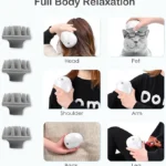 UNICASA™ Electric Scalp & Head Massager | 3 Modes for Hair Growth,Stress Relief | Head Scratcher, Waterproof with 4 Silicone Massage Heads | Scalp Massager Shampoo Brush for Men, Women, Cats & Dogs - Image 3