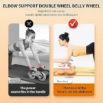 UNICASA™ New with timer Ab Abdominal Exercise Roller Elbow Support, abs roller wheel core exercise equipment, Automatic Rebound Abdominal Wheel And With timing - Image 5