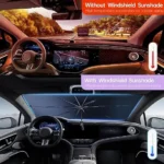 UNICASA [2024 Upgrade] ™ Foldable Car Windshield Sunshade Umbrella, Superior Insulation & Cooling, Front Window Visor Cover, Advanced Automotive Windshield – High-Strength with UV Protection - Image 4