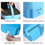 UNICASA™ Portable Washing Machine, Mini Washer 4.5L High Capacity with 3 Modes Deep Cleaning for Underwear, Baby Clothes, or Small Items, Foldable Washing Machine for Apartments, Camping, Travel - Image 4