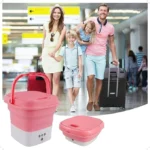 UNICASA™ Portable Washing Machine, Mini Washer 4.5L High Capacity with 3 Modes Deep Cleaning for Underwear, Baby Clothes, or Small Items, Foldable Washing Machine for Apartments, Camping, Travel - Image 7