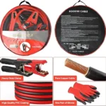 UNICASA™ Heavy Duty Car Battery Booster Cables-High Performance Automotive Jumper Cables for Jump-Starting Dead or Weak Batteries (Black-Red 3000A)) - Image 7