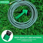 UNICASA™ 20-Meter Expandable Garden Hose Set with Thread Connectors and Sprayer - Lightweight and Durable, No-Kink with High-Performance Connectors, Lead-Free, Drinking Water Safe - Image 4