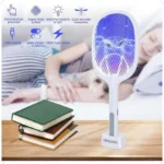 UNICASA™ 2 in 1 Electric Bug Zapper, Mosquito Killer, insect killer,USB Rechargeable Electric Fly Swatter with LED Light for Mosquitos Flies Pest Control for Indoor and Outdoor Use - Image 4