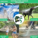 UNICASA™ 20-Meter Expandable Garden Hose Set with Thread Connectors and Sprayer - Lightweight and Durable, No-Kink with High-Performance Connectors, Lead-Free, Drinking Water Safe - Image 3