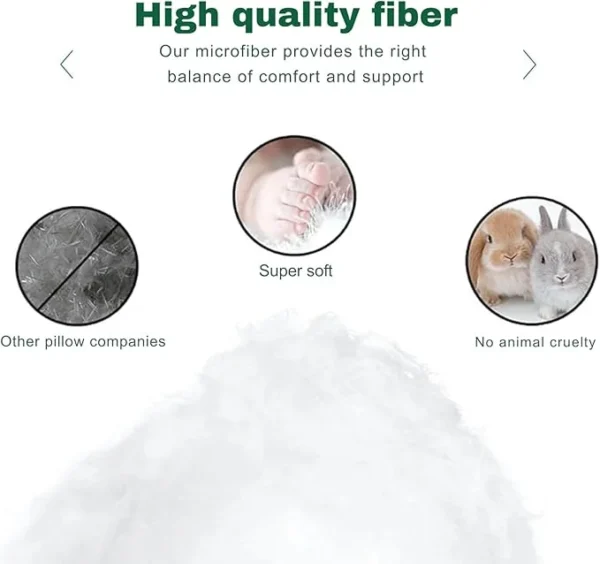 UNICASA™ Premium Hotel Quality Pillows (50x75 cm) – Ultra Soft, Hypoallergenic, Memory Foam Alternative وسائد فندقية فاخرة للنوم, Luxury Bed Pillows for Sleeping, Breathable (Pack of 2) - Image 6